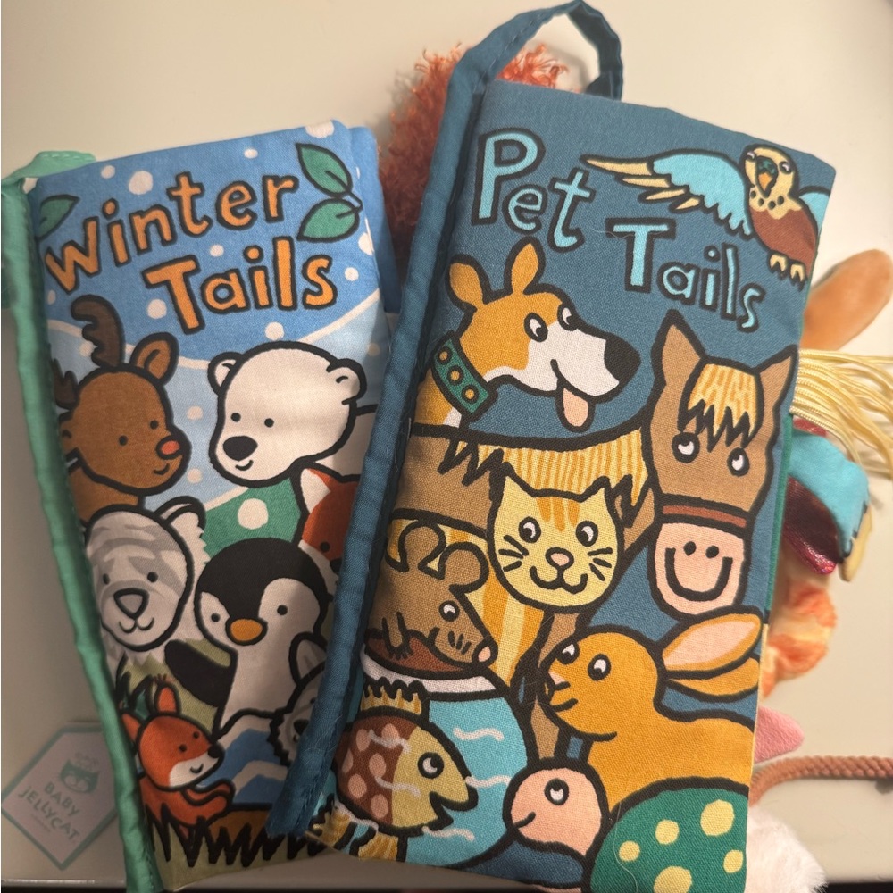 Jellycat Tails Soft Cloth Books